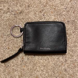 VERA BRADLEY SMALL ZIP AROUND LEATHER WALLET